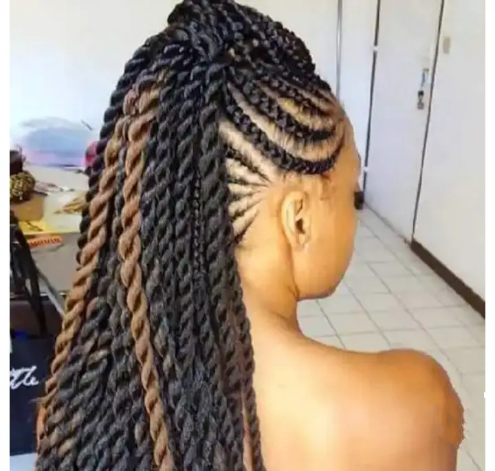 Best hairstyles for ladies in Kenya. Mohawk hairstyle.