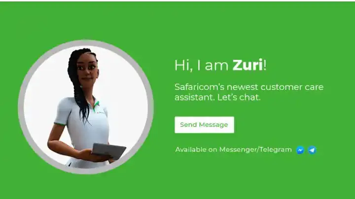 Get free bundles from Safaricom Zuri. Advert of Zuri by Safaricom company