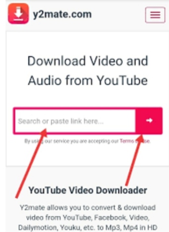 10 places to download football highlights. Image showing how user can copy and paste link from YouTube.