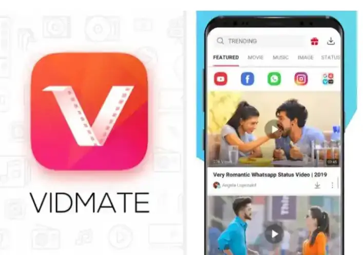 10 places to download football highlights. Image showing how vidmate looks like inside it 