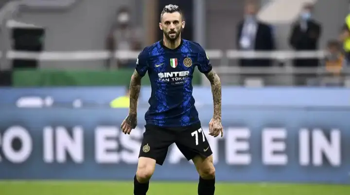 Best defensive midfielders in the world. Image of Marcelo Brozovic for identification