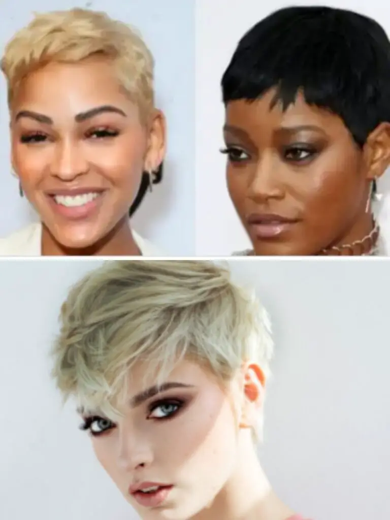 Image showing different ladies with Pixie cut.