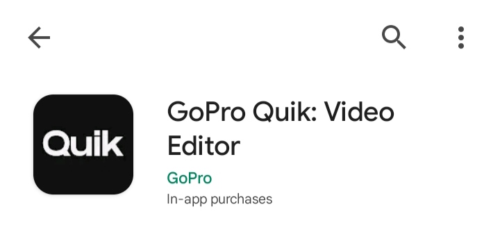 Image showing how quick app looks like.