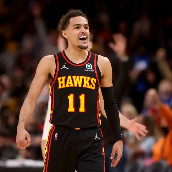 5 best ball handlers in NBA. Image showing trae young.