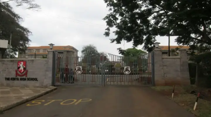 Image showing wonderful gate of Kenya high school.