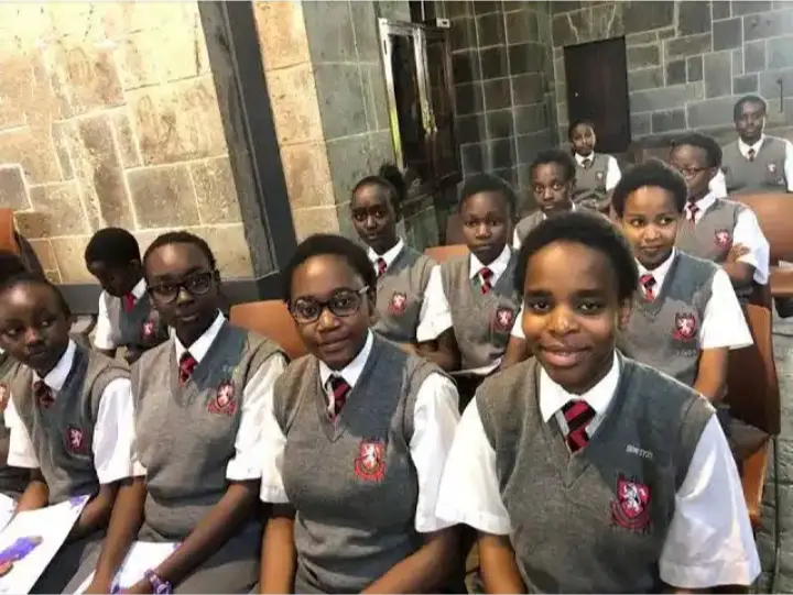 8+ best high schools in Nairobi Kenya. Girls with Uniform of Kenya high school.