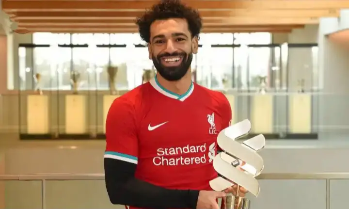 Best players in Africa, image of Mohamed Salah.